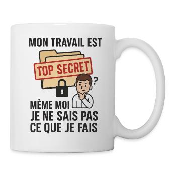humorvolle Arbeit - Tasse - Weiß - Rechts