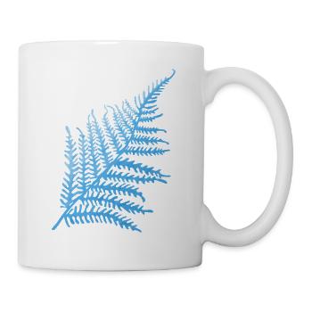 Blue fern - Mug - white - Right