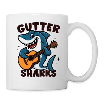 Crapaud Musicien Shark - Mug blanc - blanc - Droite