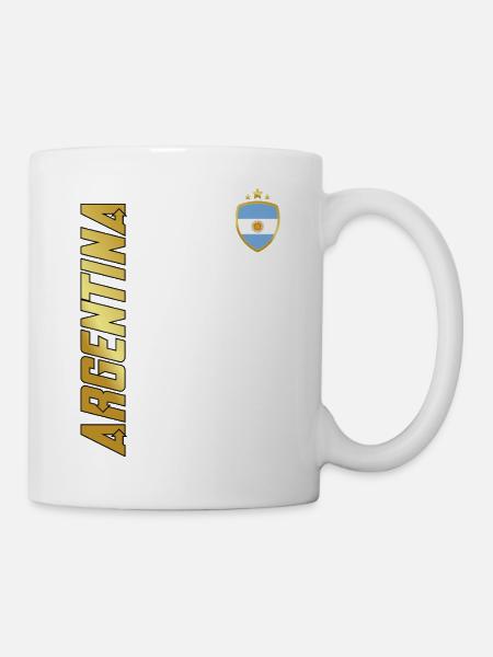 ARGENTINE TYPOGRAPHIE SPORTIVE AUDACIEUSE - Mug blanc - blanc