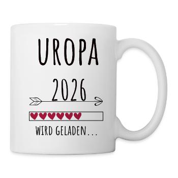 Werdender Uropa 2026 Geschenk Schwangerschaft - Tasse - Weiß - Rechts