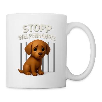 Anti Puppy Trade Dog Design Puppy Dog Puppy - Mug blanc - blanc - Droite