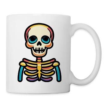 Skeleton Halloween Comic - Mug - white - Right