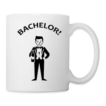 Bachelor Junggeselle - Tasse - Weiß - Rechts