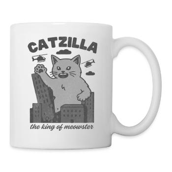 Catzilla Roi de Miaoul - Mug blanc - blanc - Droite