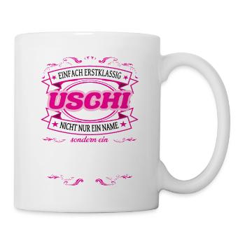 Quality feature Uschi simply first-class - Mug - white - Right