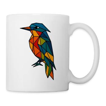 Abstract Geometric Bird - Mug - white - Right