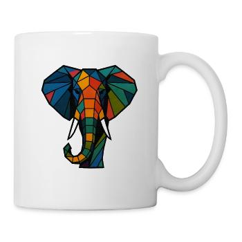 Geometric Elephant Print - Mug - white - Right