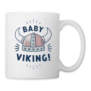 Viking Baby Helmet with Humorous Text - Mug - white - Right