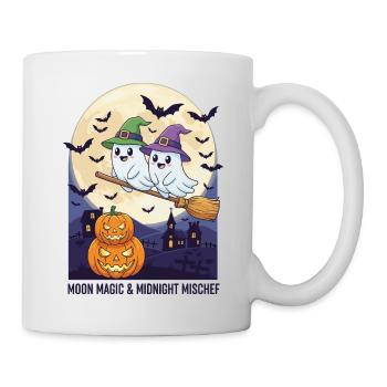 Magie de la lune et méschef de minuit - Mug blanc - blanc - Droite