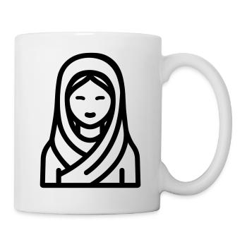 femme musulmane - Mug blanc - blanc - Droite