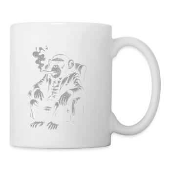 King Chimp in a Smoking Suit - Mug - white - Right