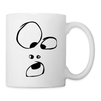 Puissant! Visage Fantôme Fantôme Halloween Bande Dessinée - Mug blanc - blanc - Droite