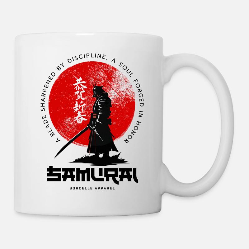 Samurai Moon Circle - Mug - white