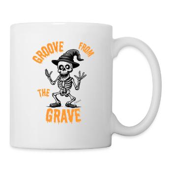 Halloween Dancing Skeleton – Fun Style - Mug - white - Right