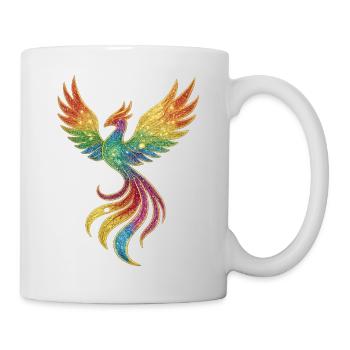 Regenbogen Phönix Funkenpracht - Tasse - Weiß - Rechts
