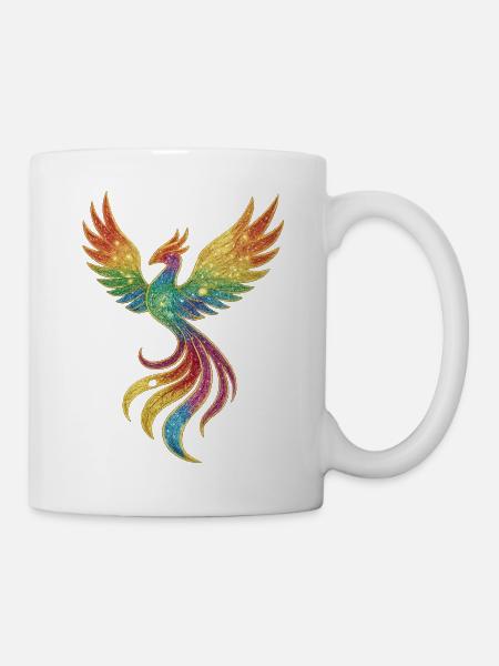 Rainbow Phoenix Spark Splendor - Mug - white