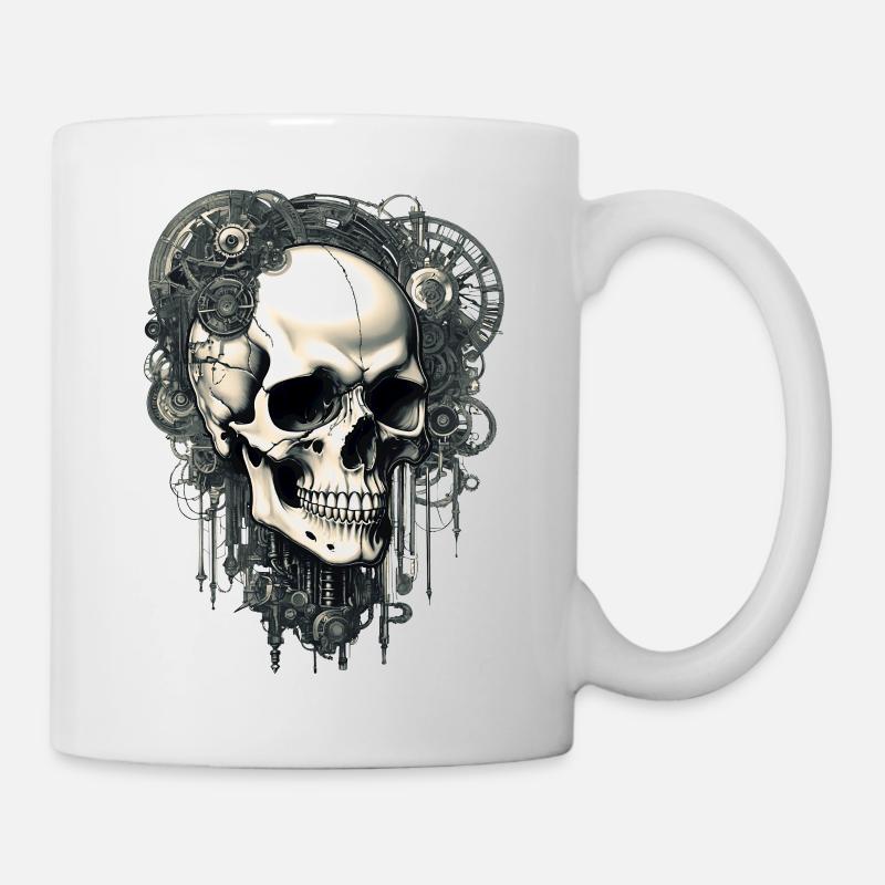 Crâne - Mug blanc - blanc