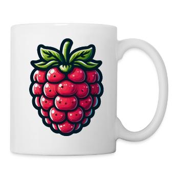 Framboise Pop Cartoon Rouge - Mug blanc - blanc - Droite