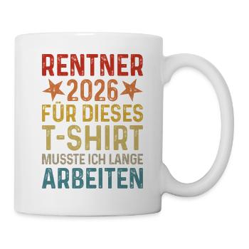 Retiree 2026 TShirt Retro Pension Gift Retirement - Mug - white - Right