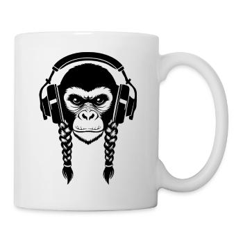 Beat Maker Monkey Head Studio Session Edition Shirt - Mug - white - Right