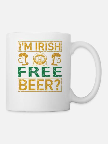 Irish Free Beer - Tasse - Weiß