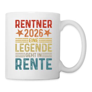 Pensioners 2026 - A legend retires - Mug - white - Right