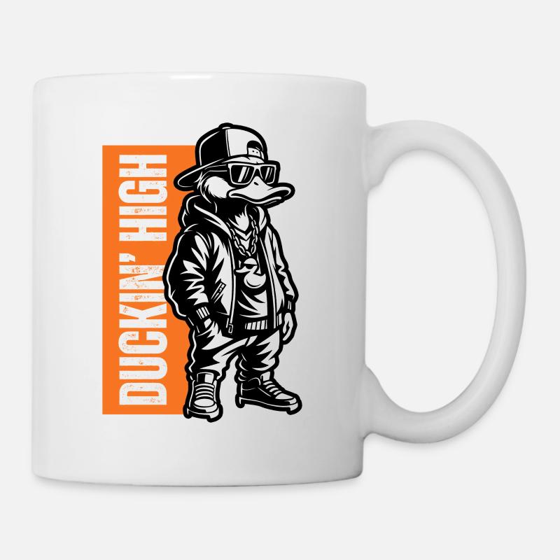 Duckin High – Street Style Duck Design - Mug - white