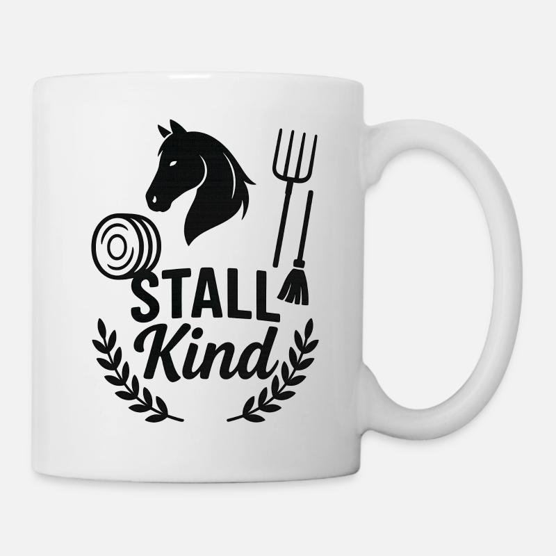Stallkind Pferdefreund  - Tasse - Weiß