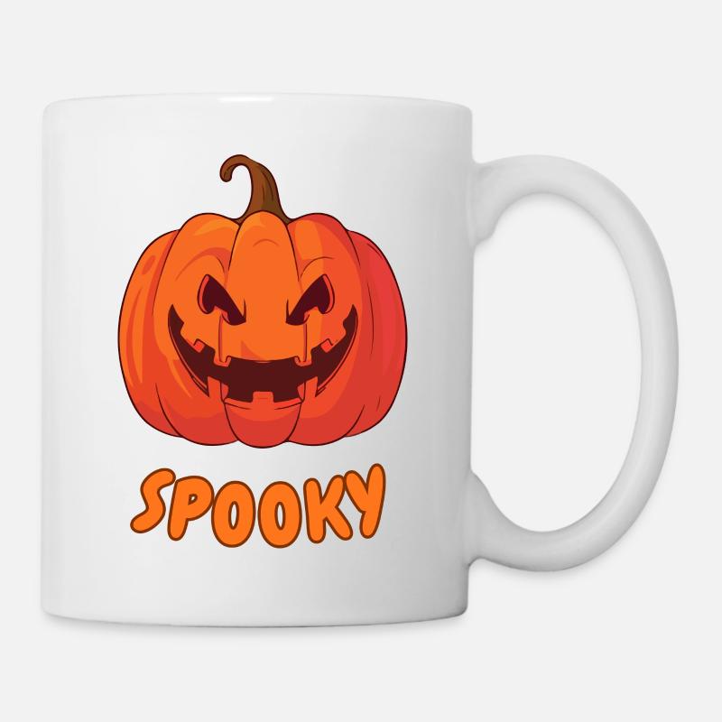 Halloween T-Shirt with Pumpkin - Mug - white