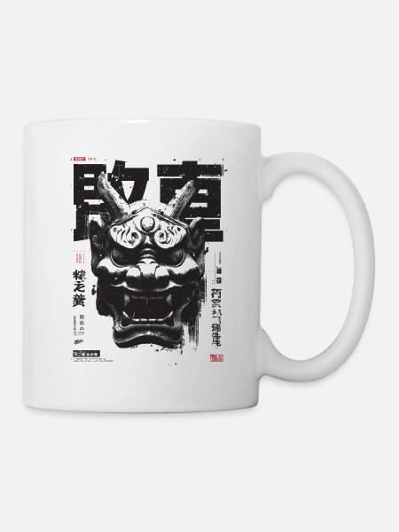 Oni MAsk - Tasse - Weiß