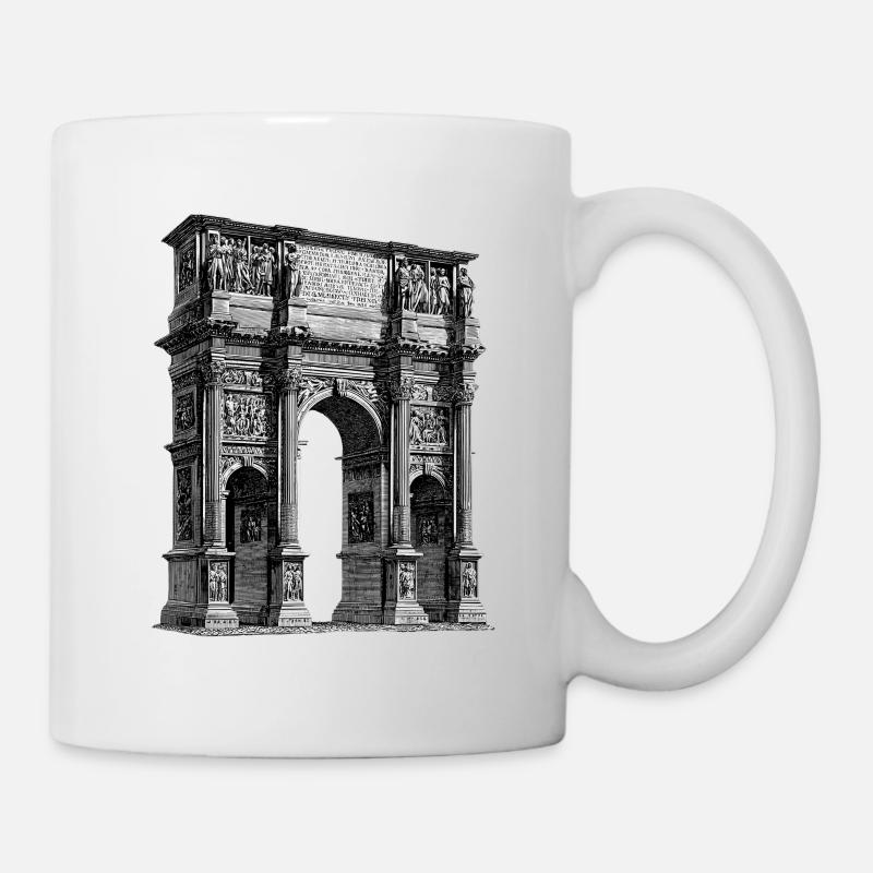Arc de triomphe romain – Gravure antique - Mug blanc - blanc
