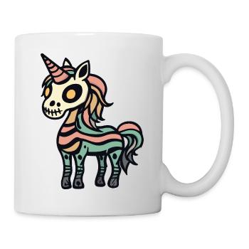 Licorne Halloween Zombie Drôle - Mug blanc - blanc - Droite