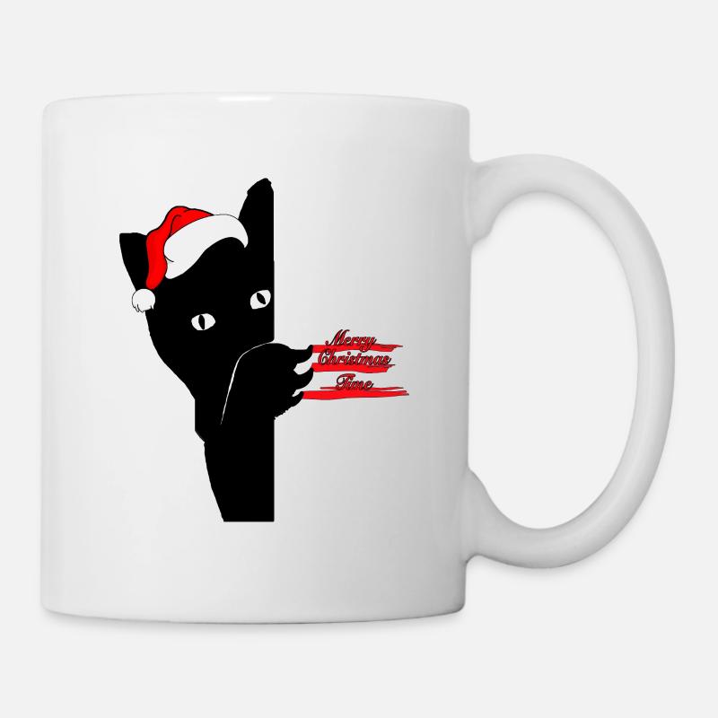 Christmas Cat - Tasse - Weiß