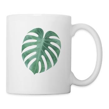 T-shirt Monstera Leaves – Style Jungle Urbaine - Mug blanc - blanc - Droite