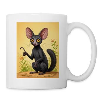 Aye-Aye Nachttrickster von Madagaskar, breit e - Tasse - Weiß - Rechts