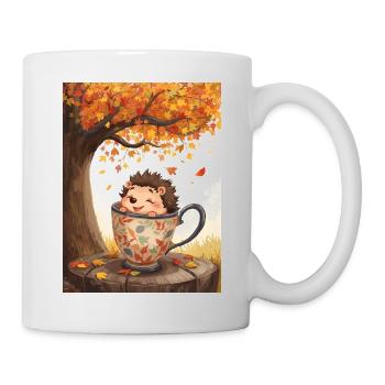EC Hedgehog in Mug I Autumn I Holiday I Gift Idea - Mug - white - Right