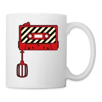 Mixtape vs. Mixer – Design culte de la musique rétro - Mug blanc - blanc - Droite