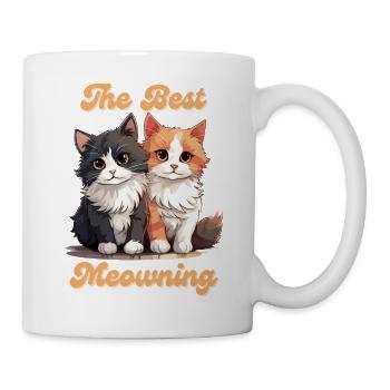 Matin chat à fourrure bébé animal de compagnie conception - Mug blanc - blanc - Droite