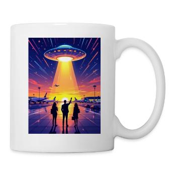 O’Hare Airport 2006 – UFO above the terminal - Mug - white - Right