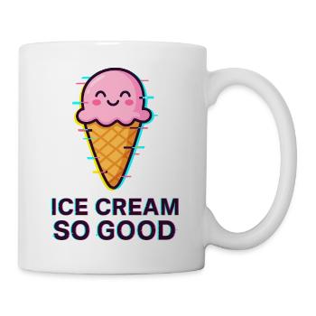 Eiscreme Genuss - Tasse - Weiß - Rechts