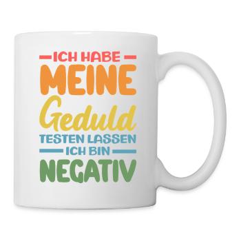 Patience tested – I'm negative - Mug - white - Right