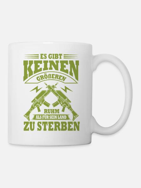 Patriotische Gewehr-Dualität - Tasse - Weiß