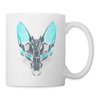 Mecha-Fuchs - Tasse - Weiß - Rechts