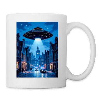 Belgian Wave – UFOs in the sky - Mug - white - Right