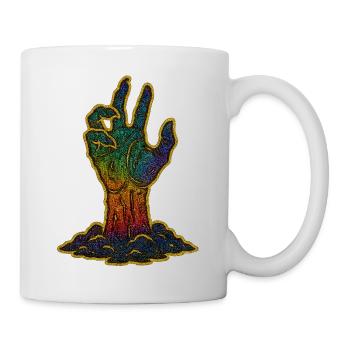 Rainbow Hand Halloween - Mug - white - Right