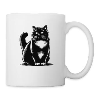 British Shorthair Design - Chic et moelleux - Mug blanc - blanc - Droite