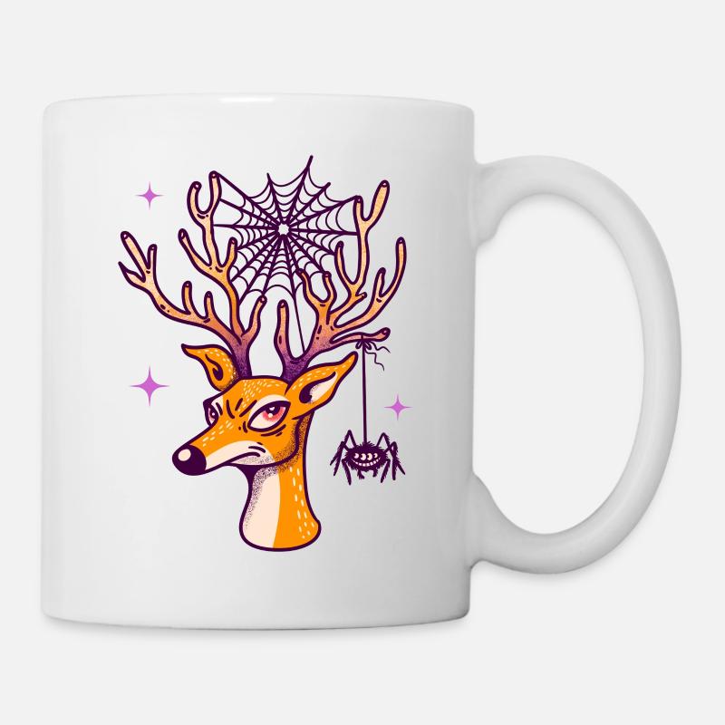 Deer & Spider - Mug - white