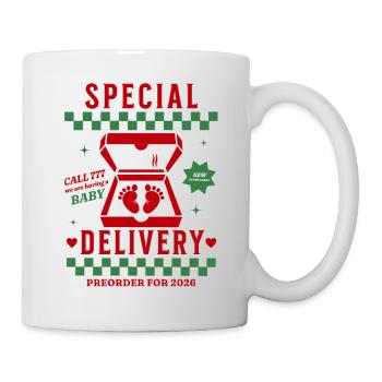 Funny Pregnancy Announcement Women - Mug - white - Right