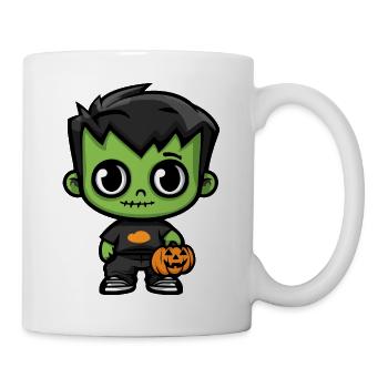 Zombie Halloween Cute Comic - Mug - white - Right